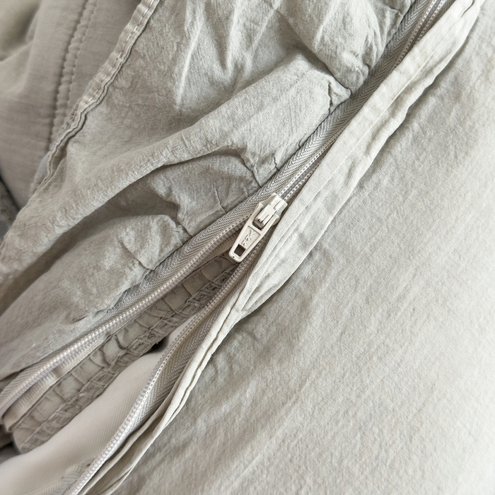 91家纺网 家纺一手货源 找家纺 上喜 2025新款六代砂洗床盖三件套+多功能夏被 高级灰