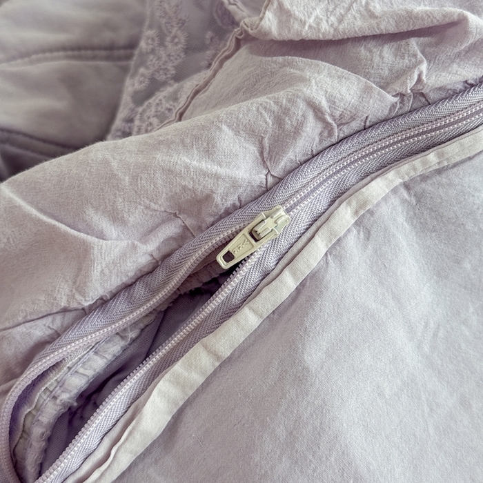 91家纺网 家纺一手货源 找家纺 上喜 2025新款六代砂洗床盖三件套+多功能夏被 芋泥紫