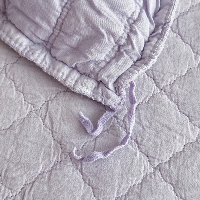 91家纺网 家纺一手货源 找家纺 上喜 2025新款六代砂洗床盖三件套+多功能夏被 芋泥紫