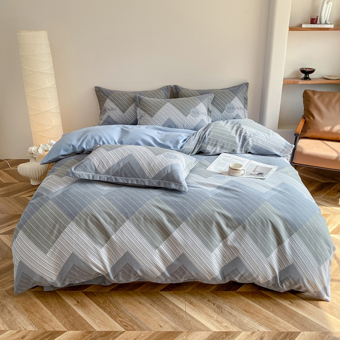 91家纺网 家纺一手货源 找家纺 （总）大吉 2025新款加厚活性喷气磨毛棉四件套被套床单床笠学生单人三件套