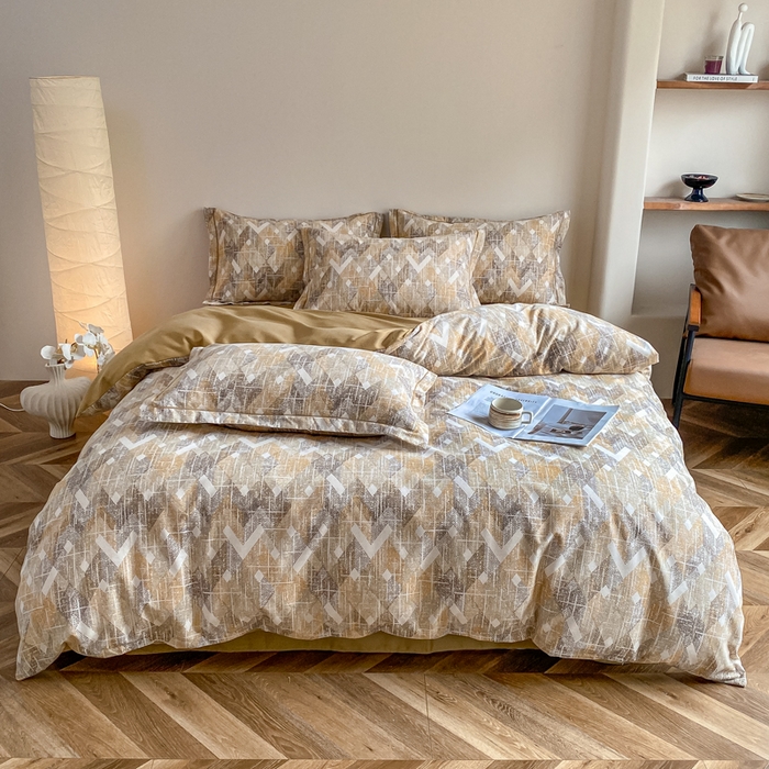 91家纺网 家纺一手货源 找家纺 （总）大吉 2025新款加厚活性喷气磨毛棉四件套被套床单床笠学生单人三件套