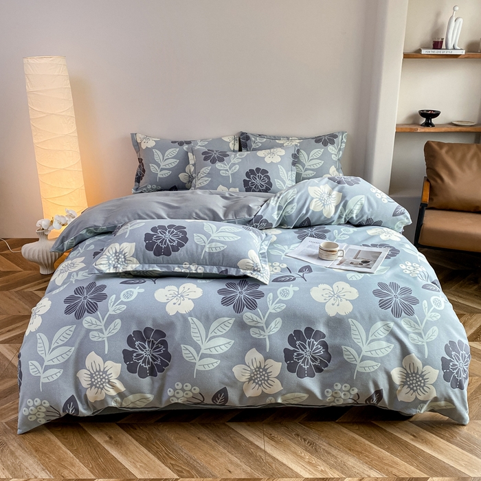 91家纺网 家纺一手货源 找家纺 （总）大吉 2025新款加厚活性喷气磨毛棉四件套被套床单床笠学生单人三件套