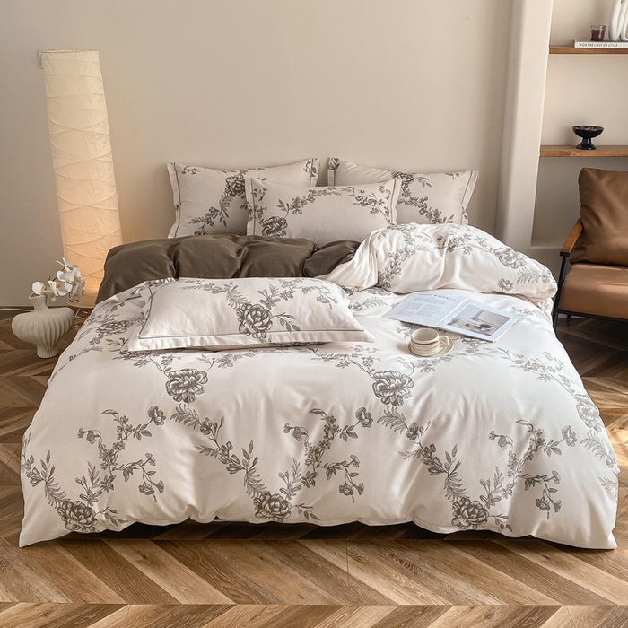 91家纺网 家纺一手货源 找家纺 （总）大吉 2025新款加厚活性喷气磨毛棉四件套被套床单床笠学生单人三件套