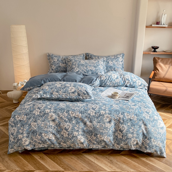 91家纺网 家纺一手货源 找家纺 （总）大吉 2025新款加厚活性喷气磨毛棉四件套被套床单床笠学生单人三件套