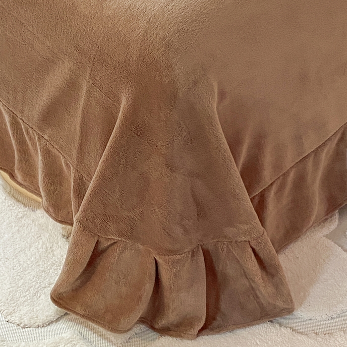 91家纺网 家纺一手货源 找家纺 斯卡诺家纺 2025小清新加厚高克重牛奶绒四件套网红直播爆款 萌萌狗