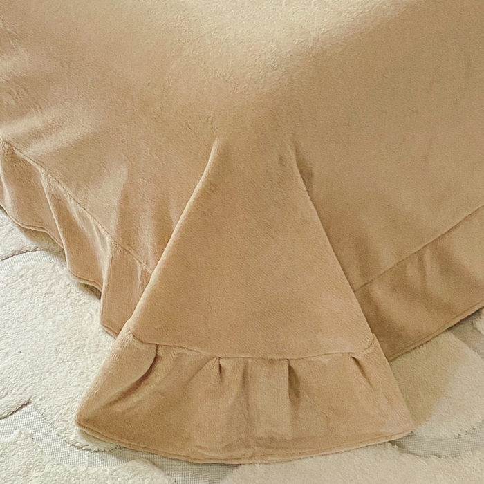 91家纺网 家纺一手货源 找家纺 斯卡诺家纺 2025小清新加厚高克重牛奶绒四件套网红直播爆款 迷你小熊