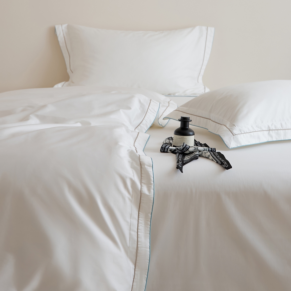 91家纺网 家纺一手货源 找家纺 EH家居 2025新款秋冬长绒棉全棉纯棉四件套-云锦 云锦-云白