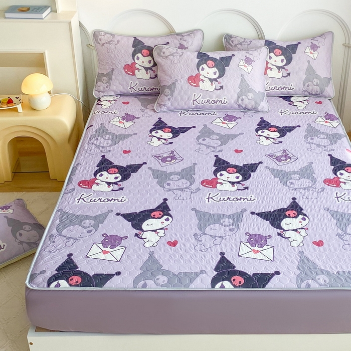 91家纺网 家纺一手货源 找家纺 （总）一电 2025新款牛奶丝凉席床笠可水洗凉感丝凉席学生宿舍单人裸睡空调席-系列一