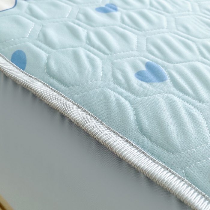 91家纺网 家纺一手货源 找家纺 一电 2025新款牛奶丝凉席床笠可水洗凉感丝凉席学生宿舍单人裸睡空调席-系列一 星空玉桂狗