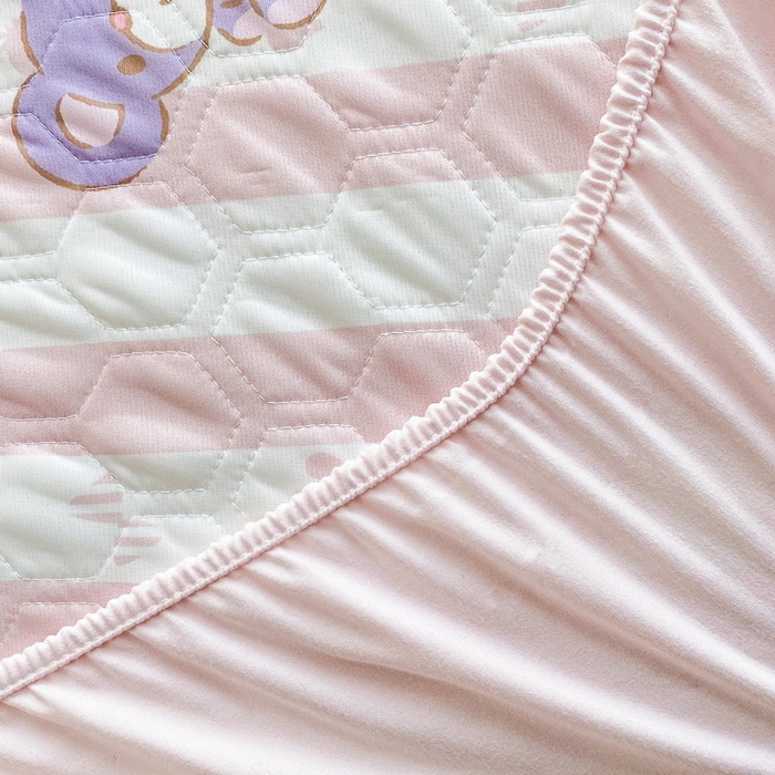 91家纺网 家纺一手货源 找家纺 一电 2025新款牛奶丝凉席床笠可水洗凉感丝凉席学生宿舍单人裸睡空调席-系列一 田园美乐蒂