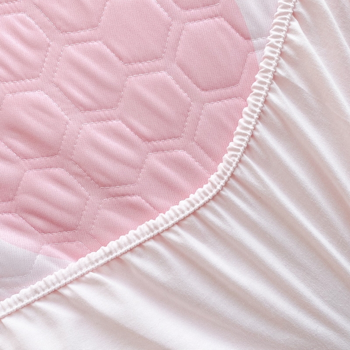 91家纺网 家纺一手货源 找家纺 一电 2025新款牛奶丝凉席床笠可水洗凉感丝凉席学生宿舍单人裸睡空调席-系列一 圈圈美乐蒂