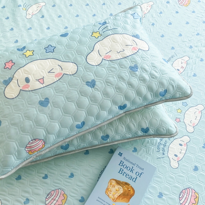 91家纺网 家纺一手货源 找家纺 一电 2025新款牛奶丝凉席床笠可水洗凉感丝凉席学生宿舍单人裸睡空调席-系列一 星空玉桂狗