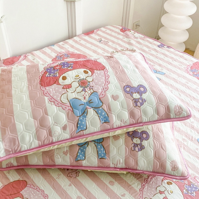 91家纺网 家纺一手货源 找家纺 一电 2025新款牛奶丝凉席床笠可水洗凉感丝凉席学生宿舍单人裸睡空调席-系列一 田园美乐蒂