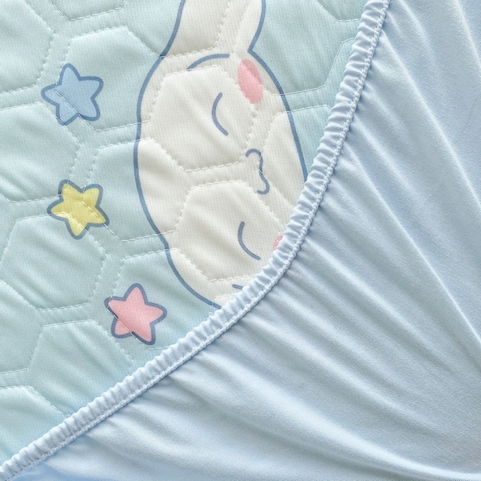 91家纺网 家纺一手货源 找家纺 一电 2025新款牛奶丝凉席床笠可水洗凉感丝凉席学生宿舍单人裸睡空调席-系列一 星空玉桂狗