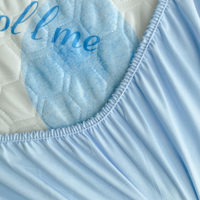 91家纺网 家纺一手货源 找家纺 一电 2025新款牛奶丝凉席床笠可水洗凉感丝凉席学生宿舍单人裸睡空调席-系列一 爱心玉桂狗