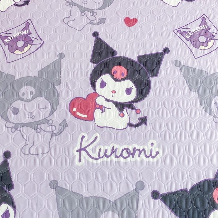 91家纺网 家纺一手货源 找家纺 一电 2025新款牛奶丝凉席床笠可水洗凉感丝凉席学生宿舍单人裸睡空调席-系列一 爱心库洛米