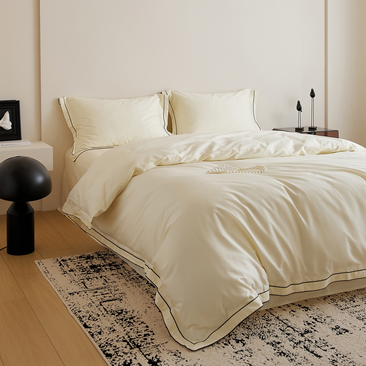 91家纺网 家纺一手货源 找家纺 EH家居 2025新款秋冬长绒棉全棉纯棉四件套-云锦 云锦-珍珠