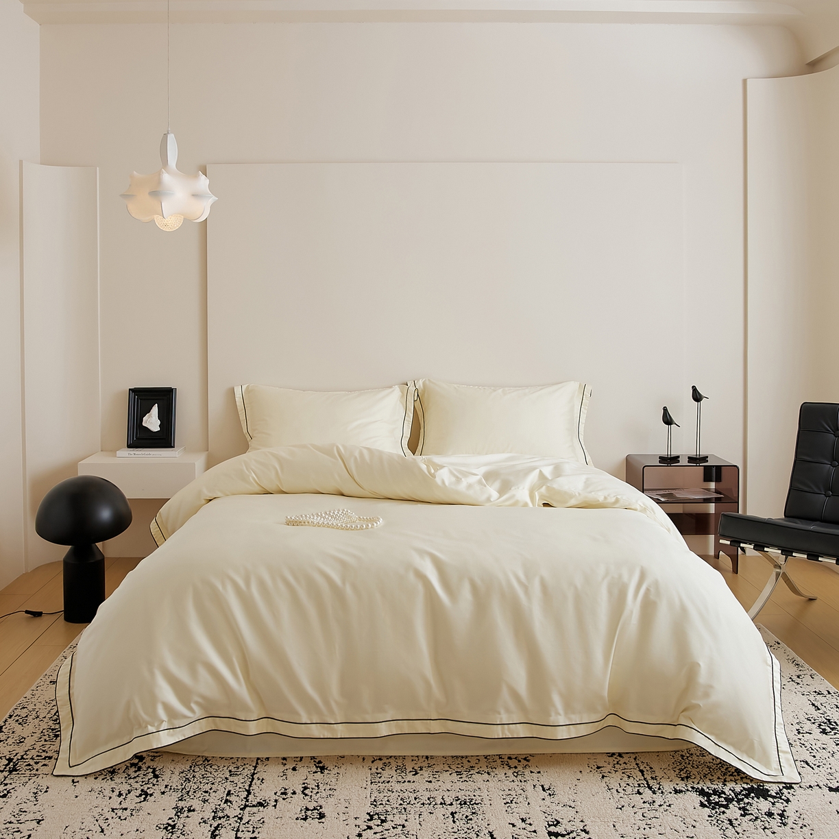 91家纺网 家纺一手货源 找家纺 EH家居 2025新款秋冬长绒棉全棉纯棉四件套-云锦 云锦-珍珠