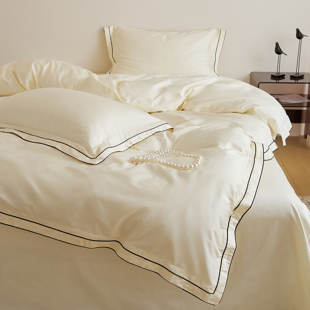 91家纺网 家纺一手货源 找家纺 EH家居 2025新款秋冬长绒棉全棉纯棉四件套-云锦 云锦-珍珠