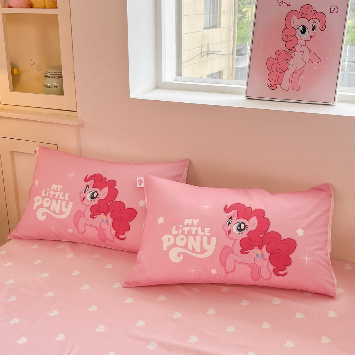 91家纺网 家纺一手货源 找家纺 金爱家 2025新款纯棉大版数码印花系列四件套-小马宝莉 纯棉大版-宝莉大家族