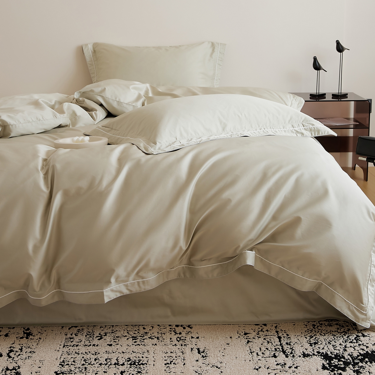 91家纺网 家纺一手货源 找家纺 EH家居 2025新款秋冬长绒棉全棉纯棉四件套-云锦 云锦-茉莉