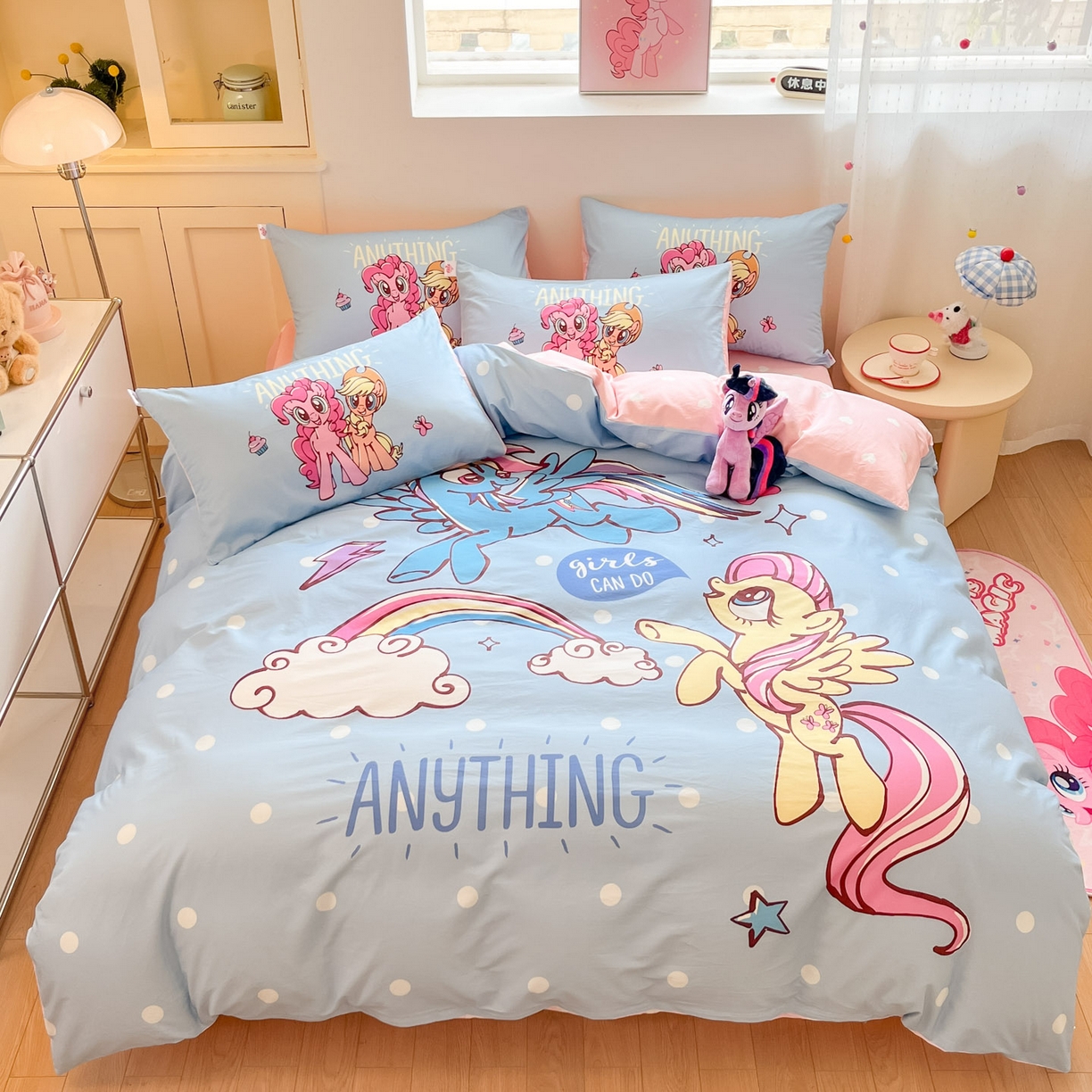 金爱家 2025新款纯棉大版数码印花系列四件套-小马宝莉 纯棉大版-友谊的魔力