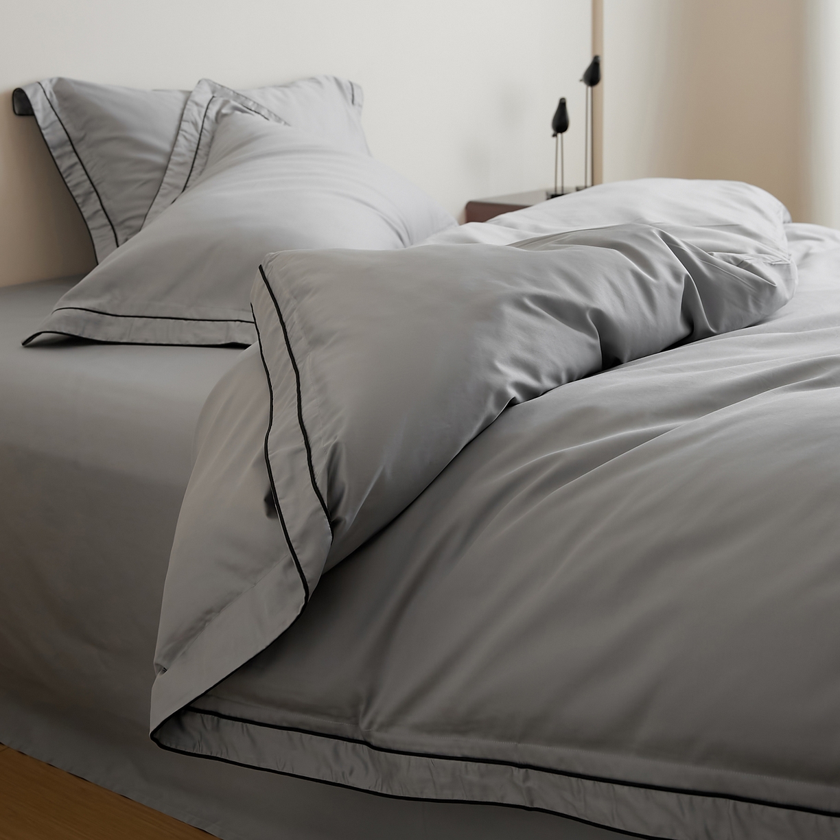 91家纺网 家纺一手货源 找家纺 EH家居 2025新款秋冬长绒棉全棉纯棉四件套-云锦 云锦-青石灰