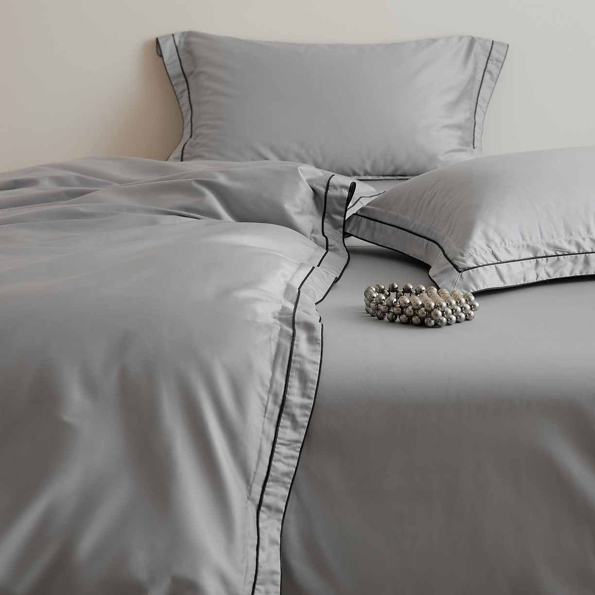 91家纺网 家纺一手货源 找家纺 EH家居 2025新款秋冬长绒棉全棉纯棉四件套-云锦 云锦-青石灰