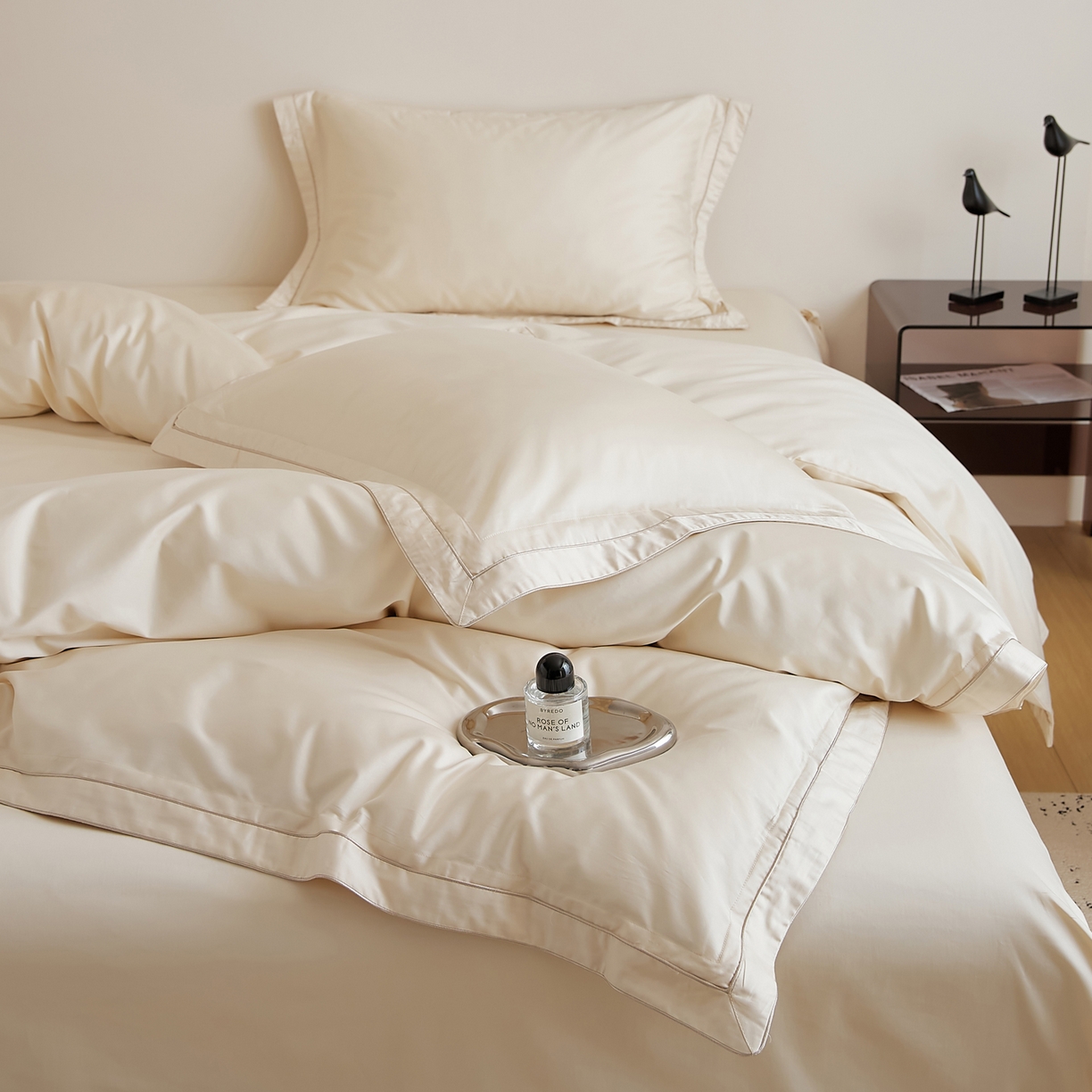 91家纺网 家纺一手货源 找家纺 EH家居 2025新款秋冬长绒棉全棉纯棉四件套-云锦 云锦-鹅梨