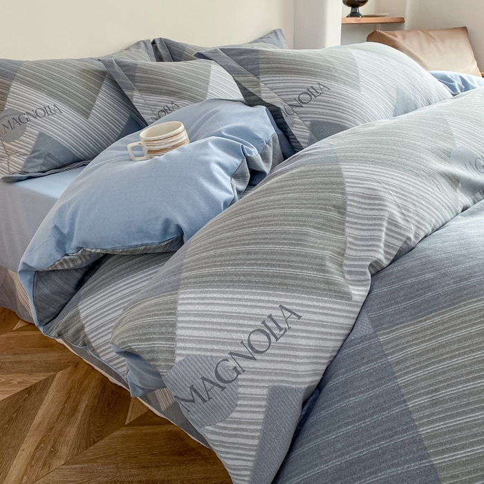 91家纺网 家纺一手货源 找家纺 大吉 2025新款加厚活性喷气磨毛棉四件套被套床单床笠学生单人三件套 奥斯丁