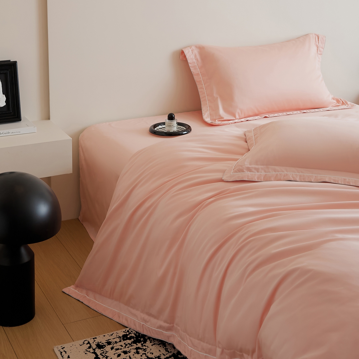 91家纺网 家纺一手货源 找家纺 EH家居 2025新款秋冬长绒棉全棉纯棉四件套-云锦 云锦-水粉色