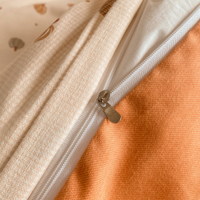 91家纺网 家纺一手货源 找家纺  大吉 2025新款加厚活性喷气磨毛棉四件套被套床单床笠学生单人三件套 南瓜派