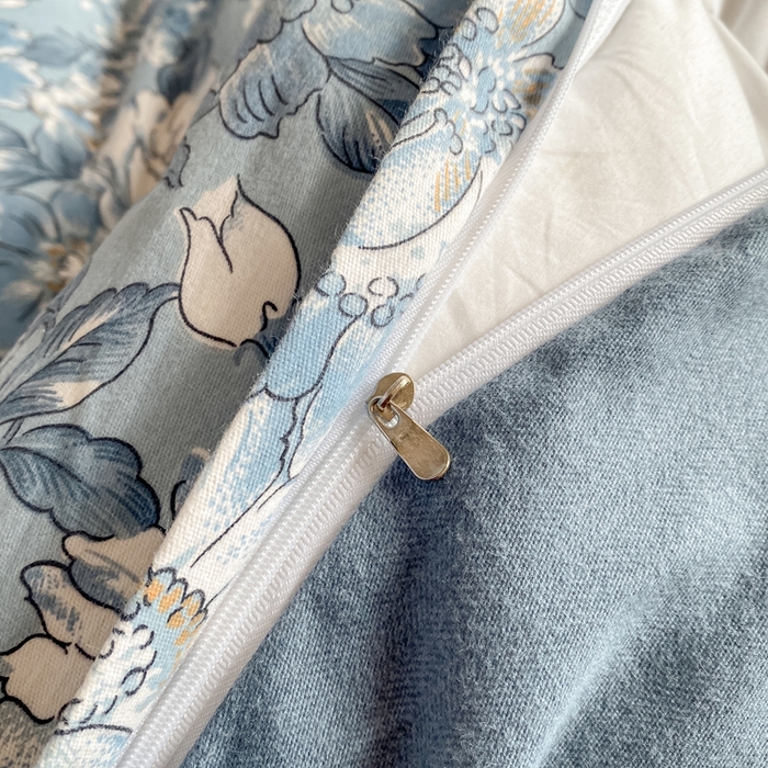 91家纺网 家纺一手货源 找家纺 大吉 2025新款加厚活性喷气磨毛棉四件套被套床单床笠学生单人三件套 幽梦（拍摄2）