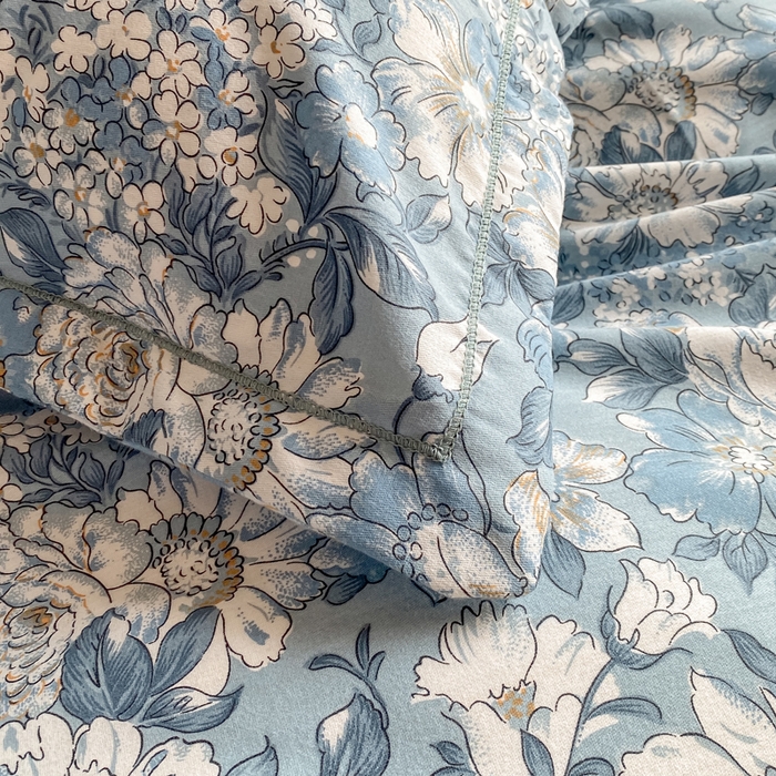 91家纺网 家纺一手货源 找家纺 大吉 2025新款加厚活性喷气磨毛棉四件套被套床单床笠学生单人三件套 幽梦（拍摄2）