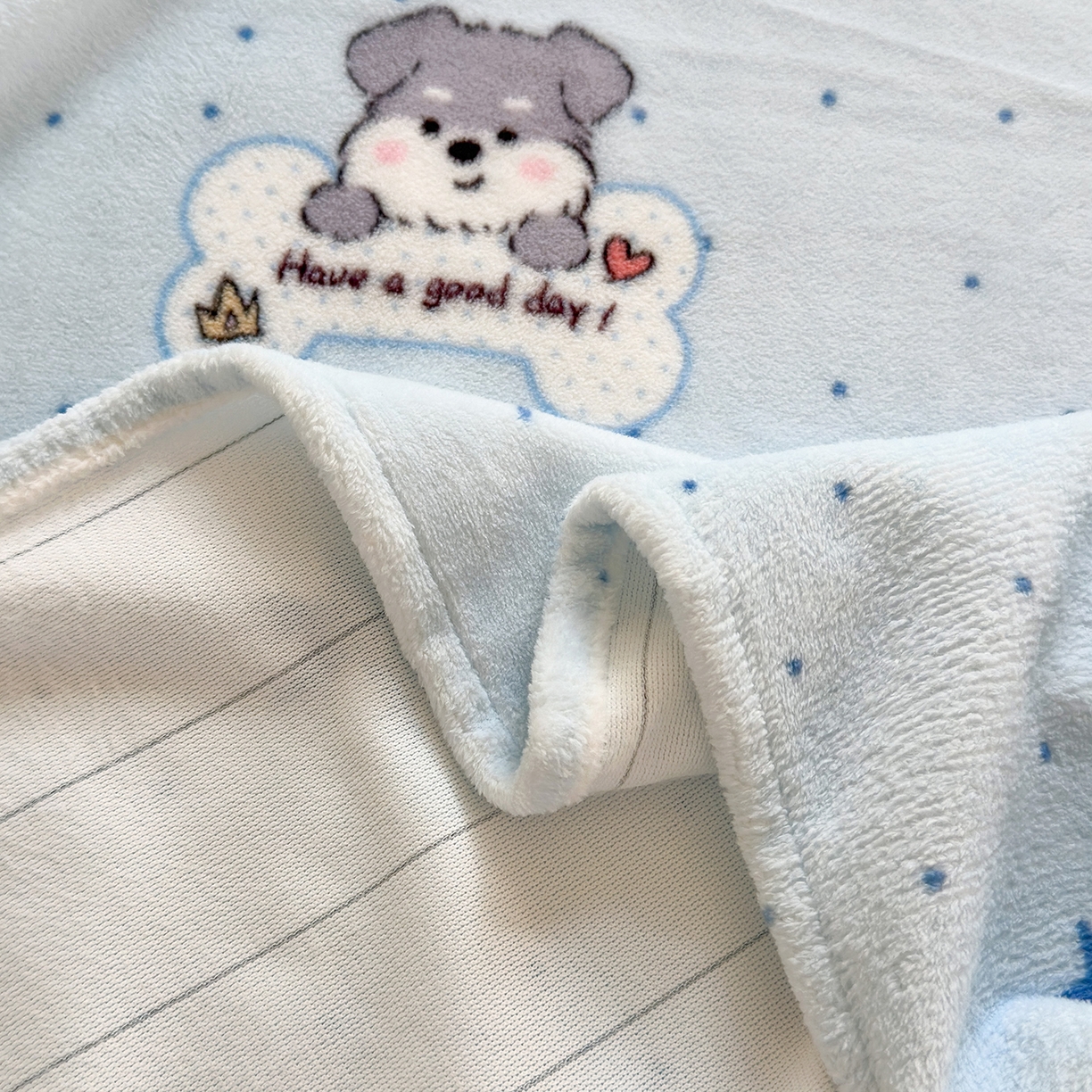 91家纺网 家纺一手货源 找家纺 丽美人家纺 2025新款小版印花牛奶绒床单单床单床单单件 甜心猫咪-蓝