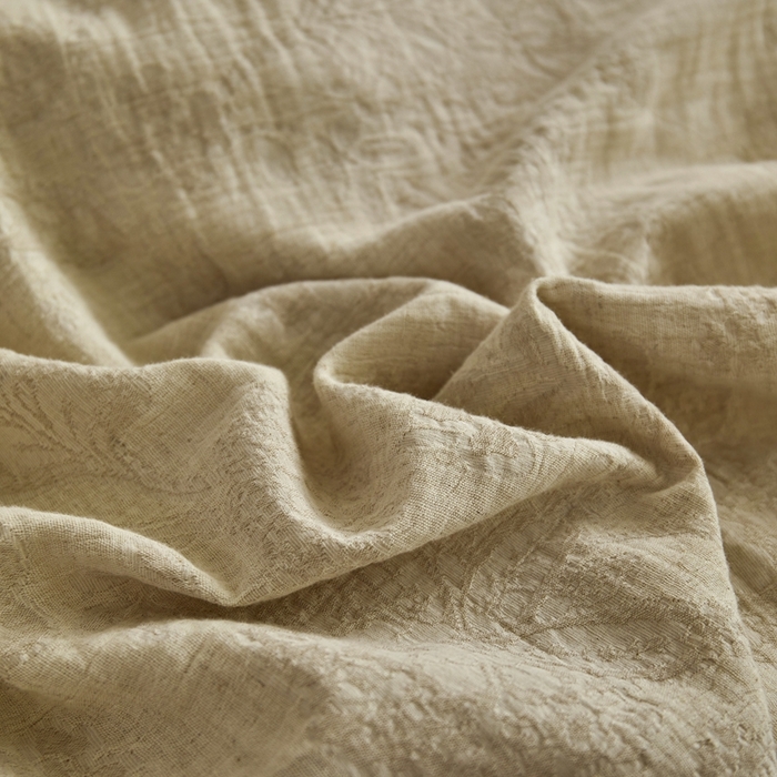 91家纺网 家纺一手货源 找家纺 禧禾 2025新款AB版棉麻加绒双拼四件套 墨白