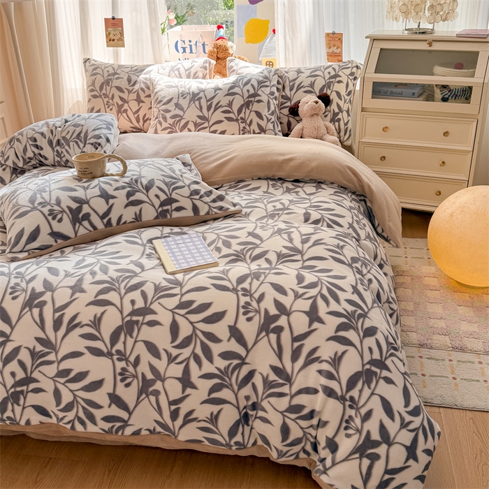 91家纺网 家纺一手货源 找家纺 （总）艾特你 2025新款全工艺200克牛奶绒四件套