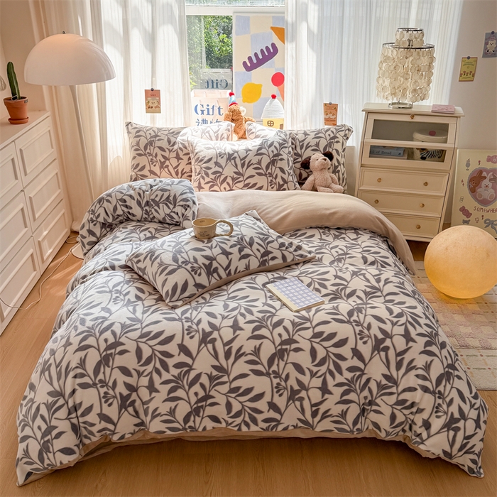 91家纺网 家纺一手货源 找家纺 （总）艾特你 2025新款全工艺200克牛奶绒四件套