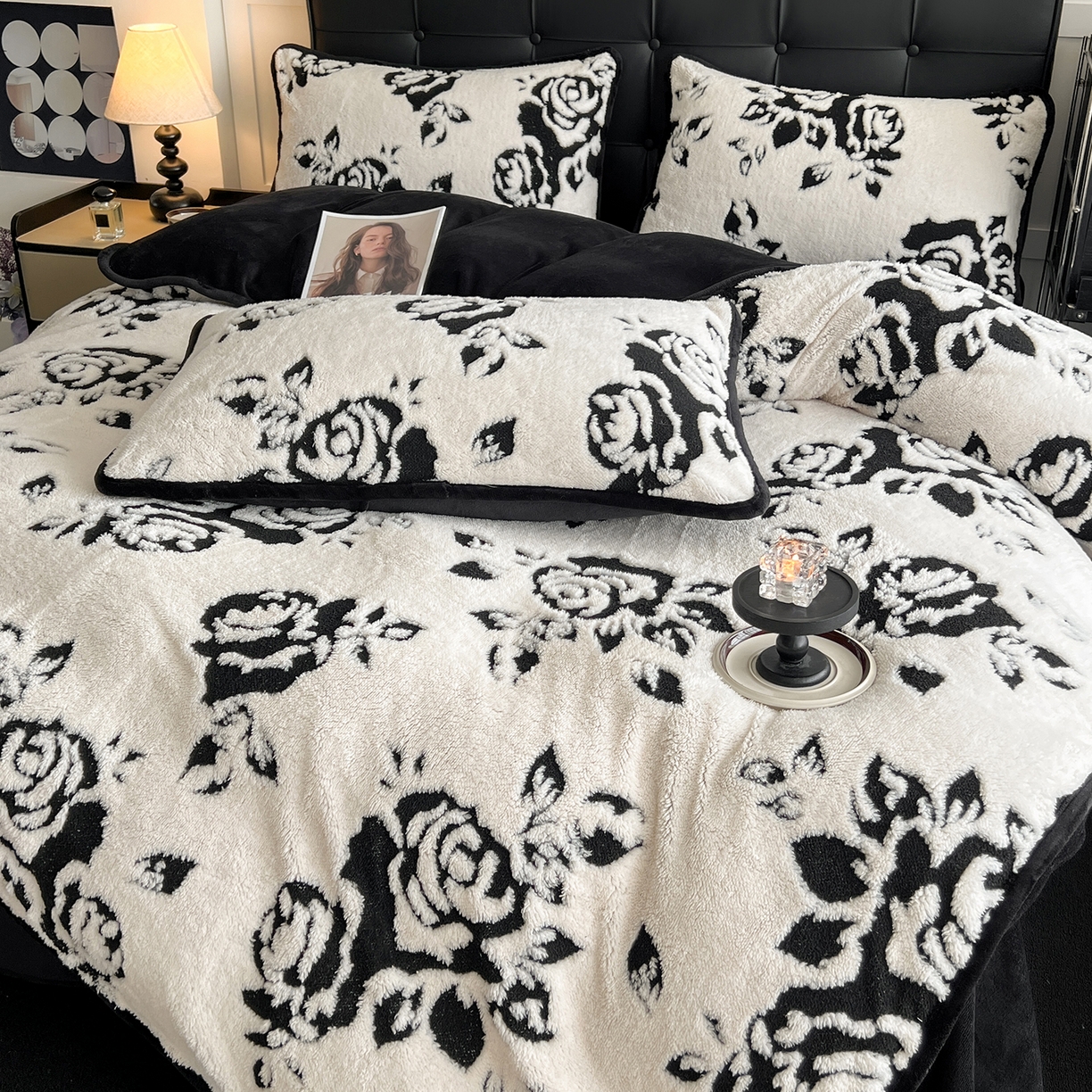 91家纺网 家纺一手货源 找家纺 （总）安哆啦家纺 2025新款舒棉绒阳离子提花牛奶绒四件套