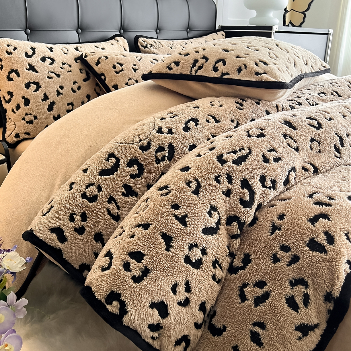 91家纺网 家纺一手货源 找家纺 （总）安哆啦家纺 2025新款舒棉绒阳离子提花牛奶绒四件套