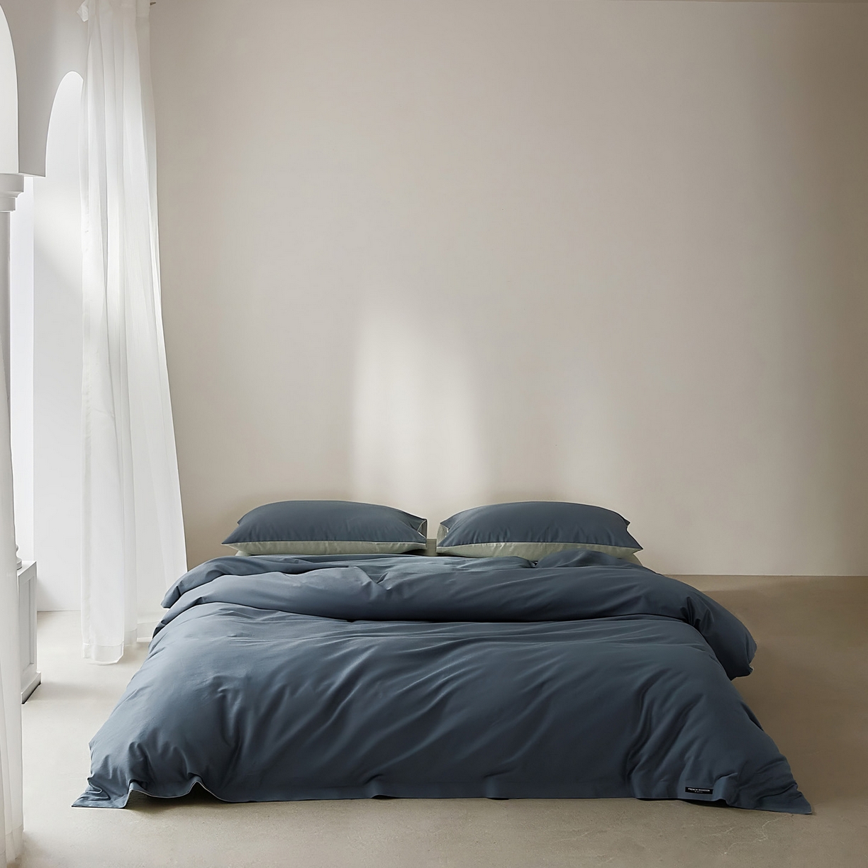 91家纺网 家纺一手货源 找家纺 （总）EH家居 2025新款100S长绒棉小宽边磨毛四件套--云栖系列