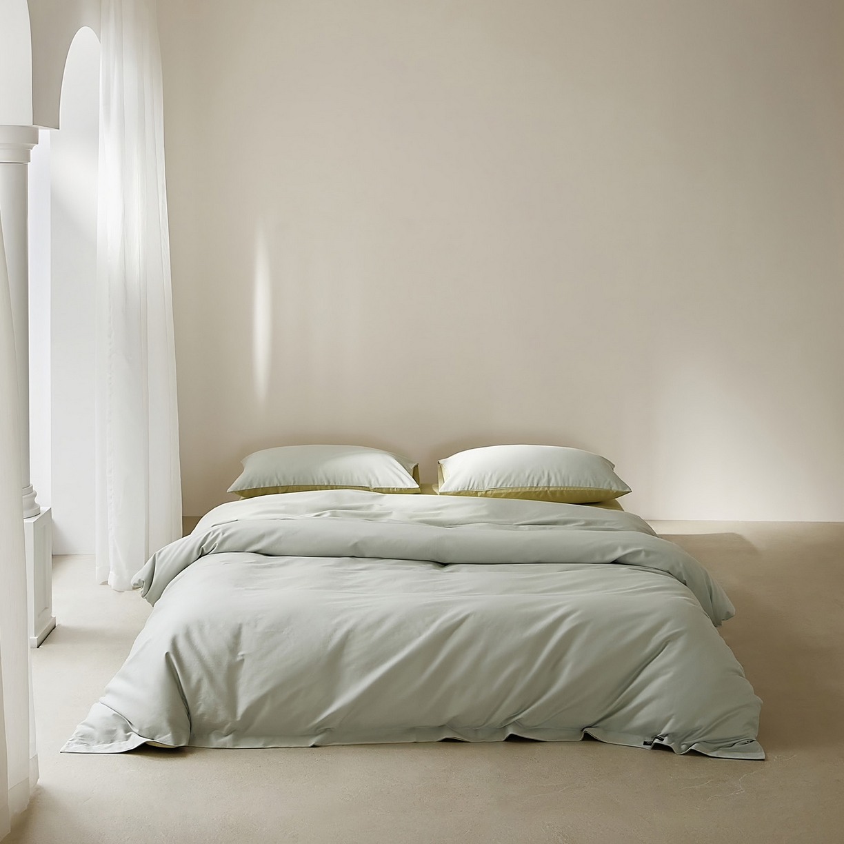 91家纺网 家纺一手货源 找家纺 （总）EH家居 2025新款100S长绒棉小宽边磨毛四件套--云栖系列