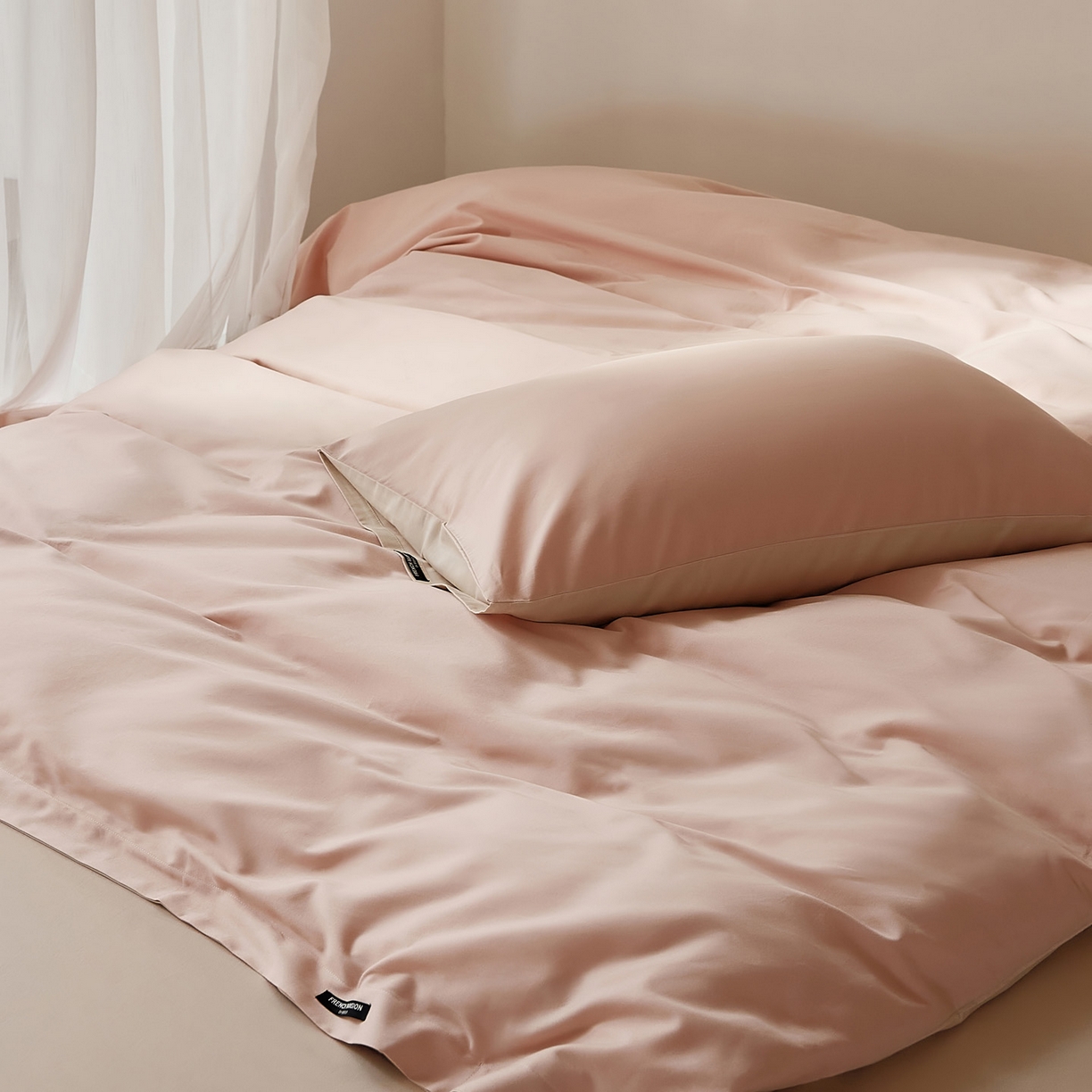 91家纺网 家纺一手货源 找家纺 （总）EH家居 2025新款100S长绒棉小宽边磨毛四件套--云栖系列