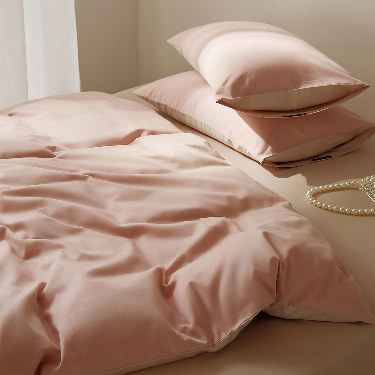 91家纺网 家纺一手货源 找家纺 （总）EH家居 2025新款100S长绒棉小宽边磨毛四件套--云栖系列