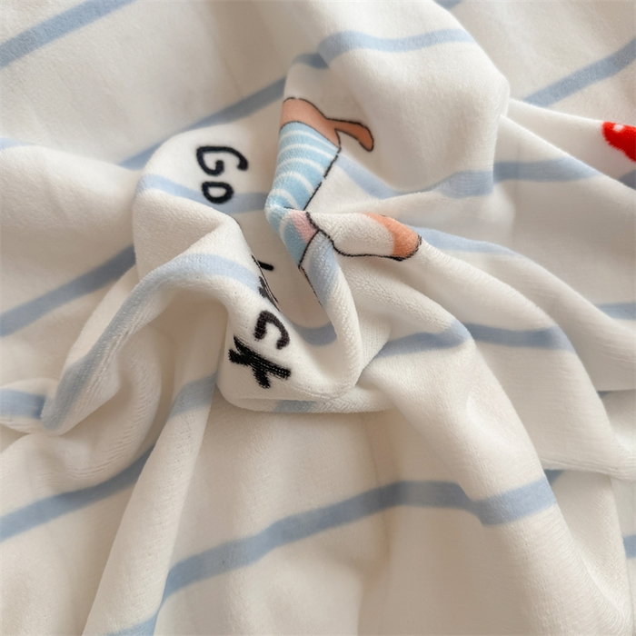 91家纺网 家纺一手货源 找家纺 艾特你 2025新款全工艺200克牛奶绒四件套 快乐节拍