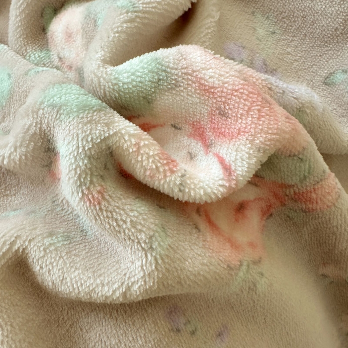 91家纺网 家纺一手货源 找家纺 绵庭家纺 2025新款高克重牛奶绒印花四件套系列 花韵玫瑰咖