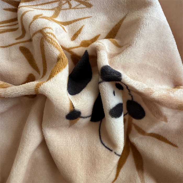 91家纺网 家纺一手货源 找家纺 艾特你 2025新款全工艺200克牛奶绒四件套 竹子熊猫