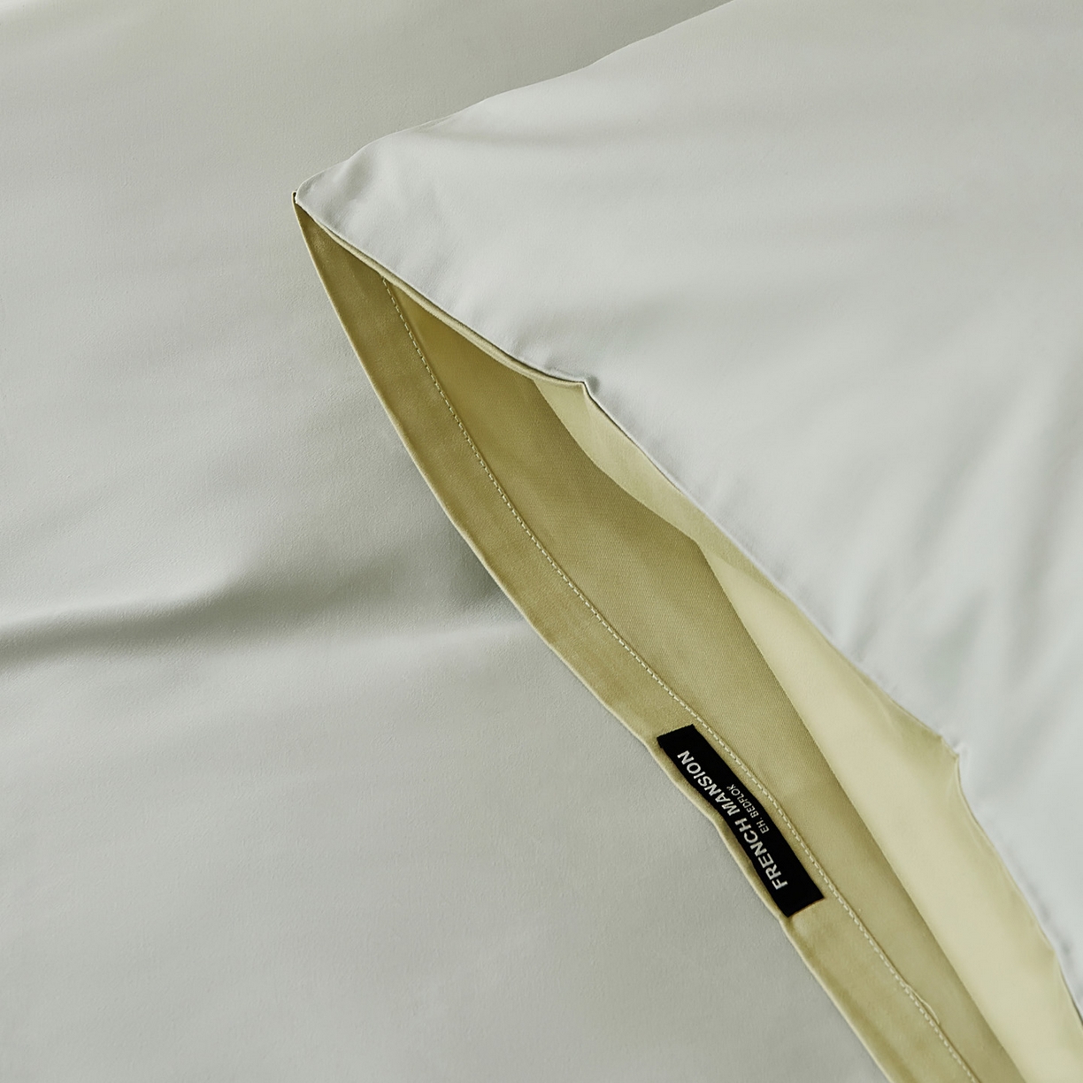 91家纺网 家纺一手货源 找家纺 EH家居 2025新款100S长绒棉小宽边磨毛四件套--云栖系列 香草晴空