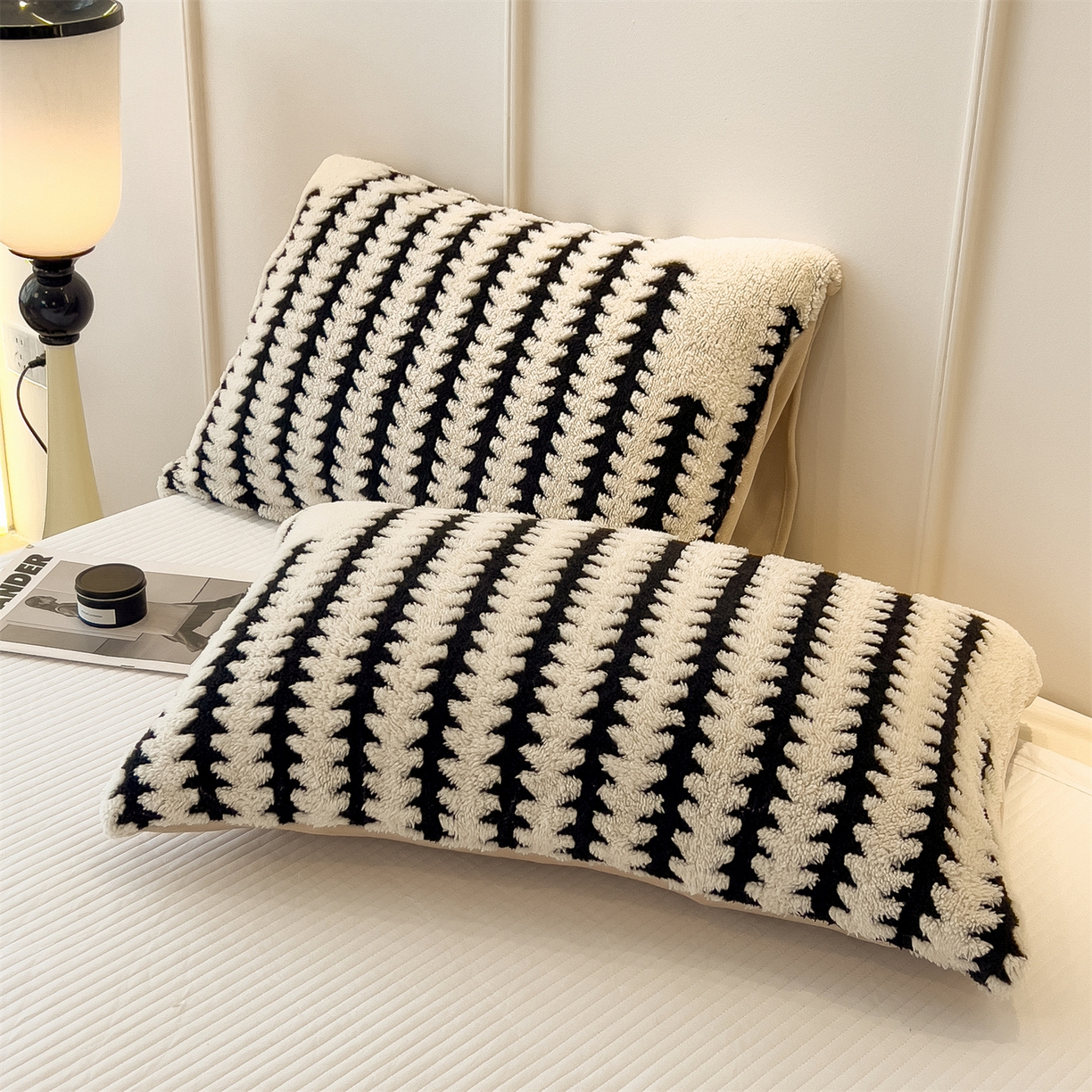 91家纺网 家纺一手货源 找家纺 亚龙工厂店 2025新款云杉绒加厚保暖多功能毛毯毯子 杉影毯 奶白