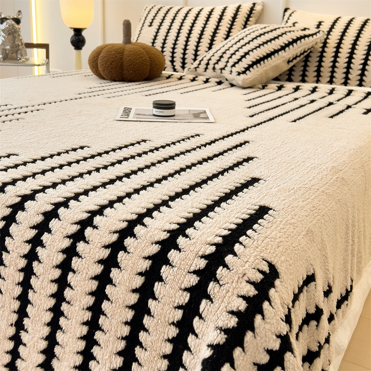 91家纺网 家纺一手货源 找家纺 亚龙工厂店 2025新款云杉绒加厚保暖多功能毛毯毯子 杉影毯 卡其